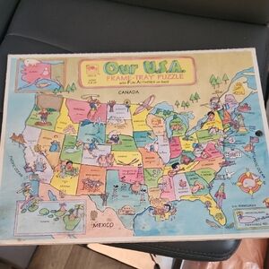 Vintage 1993 USA Map Puzzle